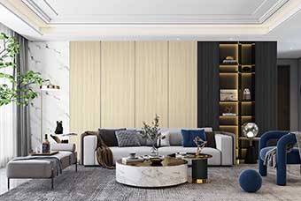 福建轻奢风格-客厅