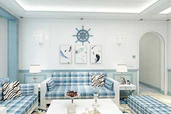 福建地中海风格-客厅
